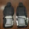 2010-2011 Ford Expedition Leather Kit - Black & Mitt Brown - Back view of front seats