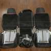 2010-2011 Ford Expedition Leather Kit - Black & Mitt Brown - Back view of middle row seats
