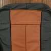 2010-2011 Ford Expedition Leather Kit - Black & Mitt Brown - Top half of front backrest