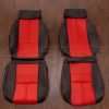 88-92 Chevrolet Camaro Upholstery Kit - Black & Bright Red - Front Seat Upholstery