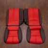 88-92 Chevrolet Camaro Upholstery Kit - Black & Bright Red - Rear seat upholstery