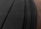 Toyota Highlander Leather Kit - Black - Double-stitching close-up