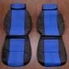 88-92 Chevrolet Camaro Leather Kit - Black & Cobalt - Front seat upholstery