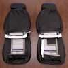 88-92 Chevrolet Camaro Leather Kit - Black & Cobalt - Back view of front seats