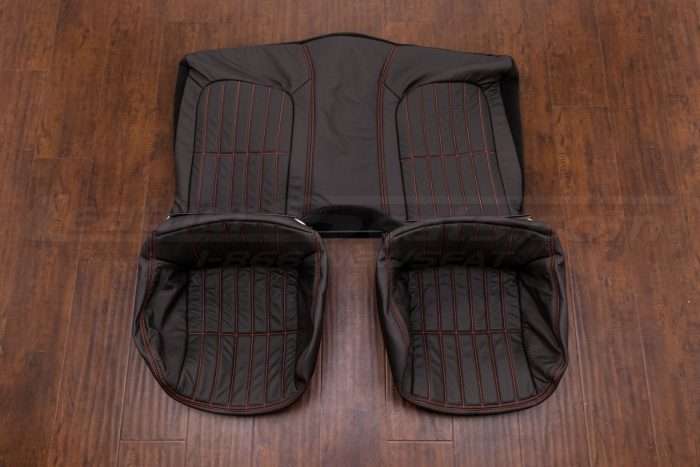 97-02 Chevrolet Camaro Upholstery Kit - Dark Graphite & Bright Red - Rear seat upholstery