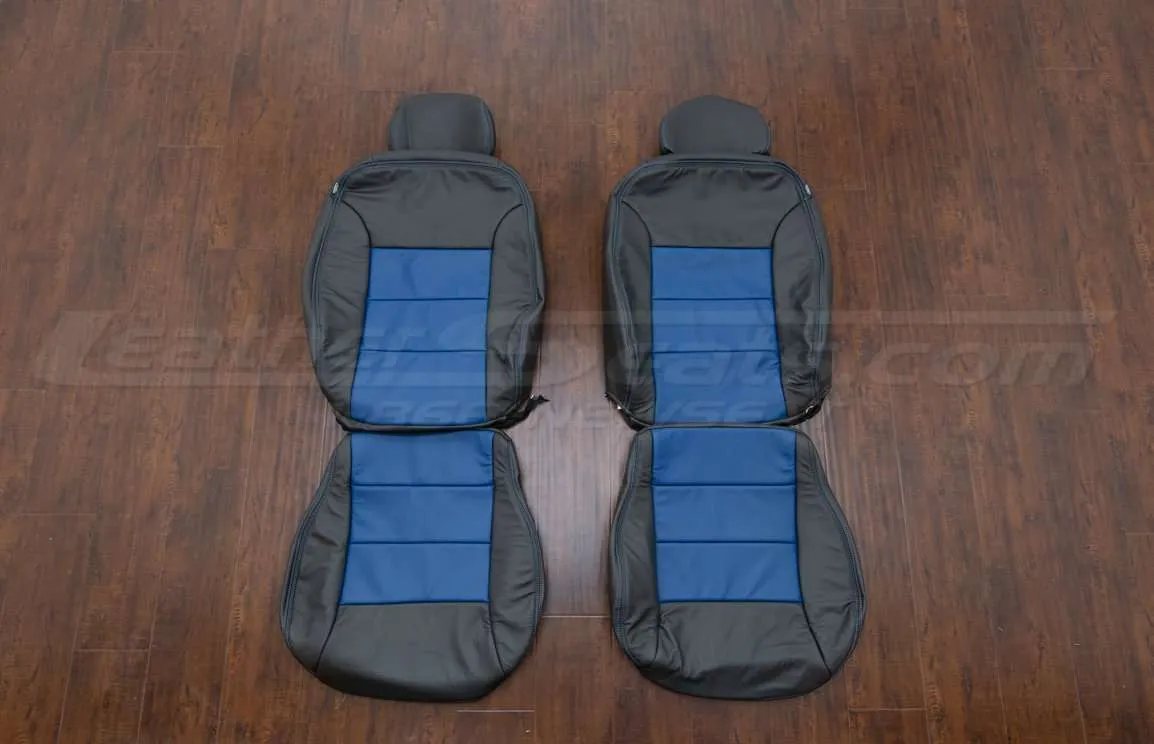 Volkswagen Jetta upholstery kit, dark graphite and pacific - front seats