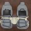 Honda CRV Leather Kit - Ash - Back view of front seats