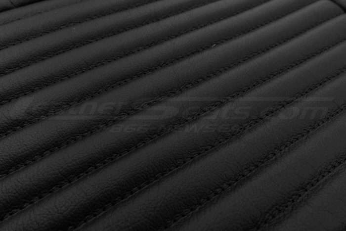 97-04 C5 Corvette Upholstery Kit - Black - Insert & Stitching close-up
