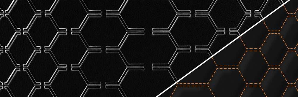 Acrylic Stitching Template and rendered template