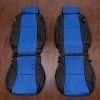 05-08 Toyota Tacoma Leather Kit - Black & Cobalt - Front seats