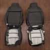 18-21 Honda Accord Leather Kit - Black & Dove Grey - Back side of front seats