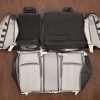 18-21 Honda Accord Leather Kit - Black & Dove Grey - Back view of rear seats and bolsters