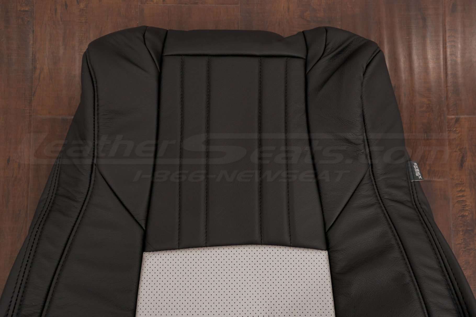 18-21 Honda Accord Leather Kit - Black & Dove Grey - Top insert of backrest