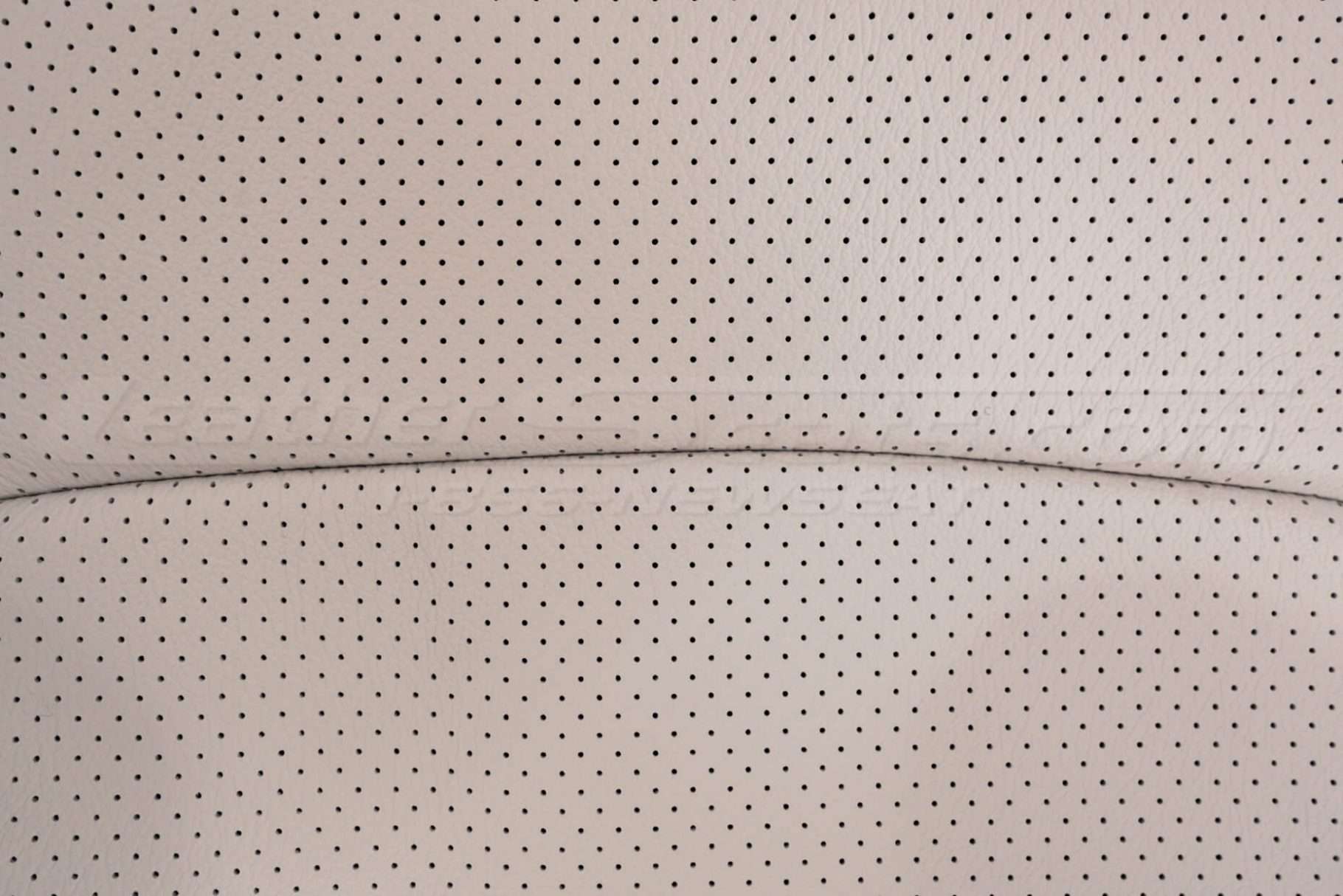 18-21 Honda Accord Leather Kit - Black & Dove Grey - Perforation close-up