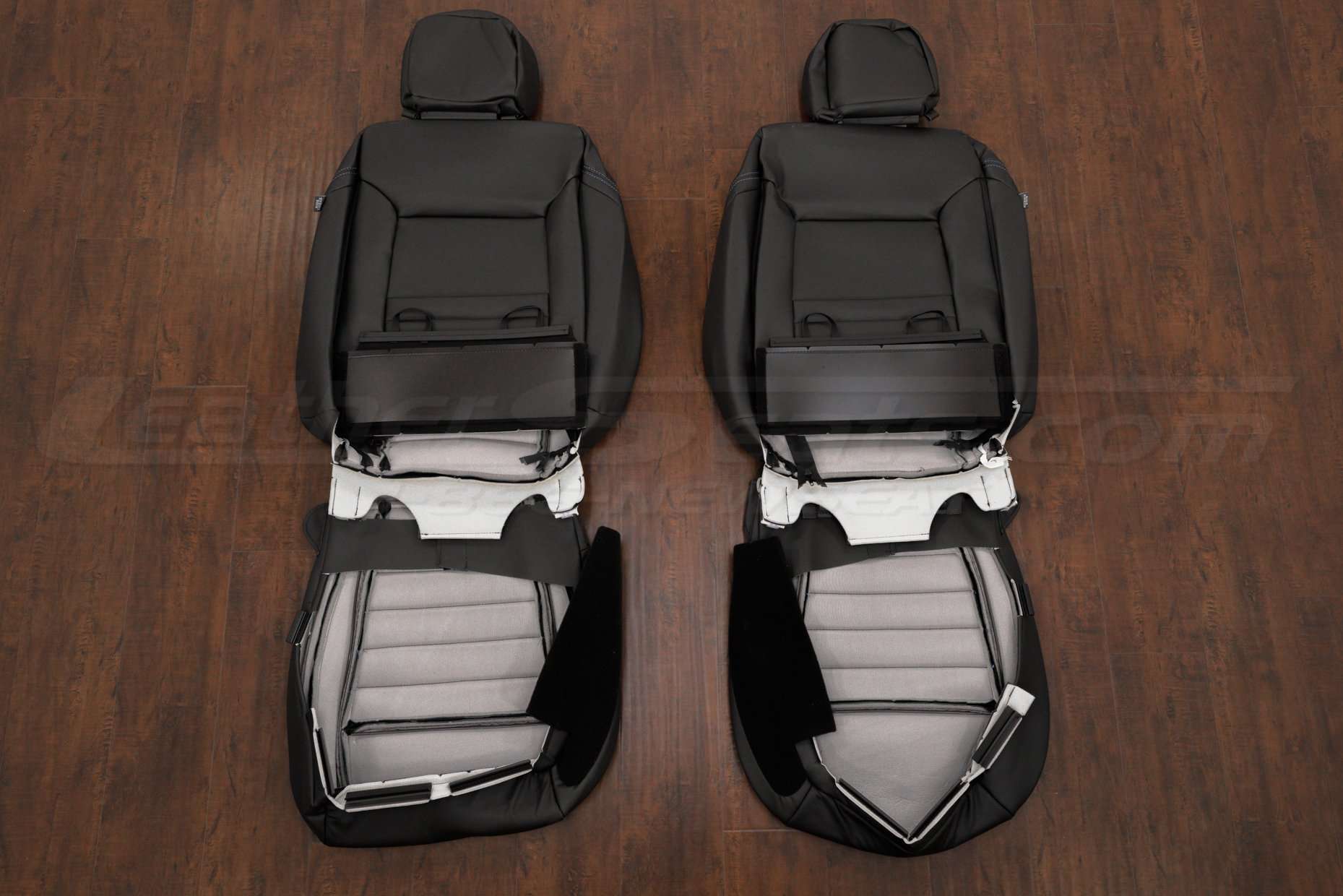 19-21 Ford Ranger Upholstery Kit - Black- Back of front seats