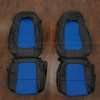 Chevrolet SSR Upholstery Kit - Black & Cobalt - Front seats