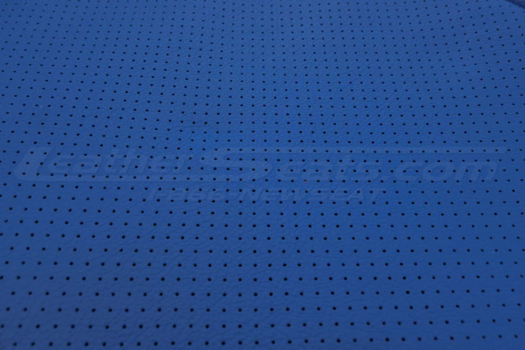 Chevrolet SSR Upholstery Kit - Black & Cobalt perforation close-up