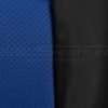Chevrolet SSR Upholstery Kit - Black & Cobalt - Texture comparison between perforation and leather