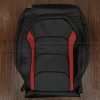16-21 Chevrolet Camaro Upholstery Kit - Black & Red - Perforated backrest upholstery