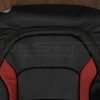 16-21 Chevrolet Camaro Upholstery Kit - Black & Red - Backrest close-up - Top half