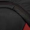 16-21 Chevrolet Camaro Upholstery Kit - Black & Red - Perforation and double-stitching close-up