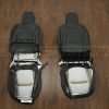 2018-2021 Jeep Wrangler Upholstery kit - Black & Velocity Yellow - Back view of front seats