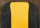 2018-2021 Jeep Wrangler Upholstery kit - Black & Velocity Yellow - Upper section of backrest