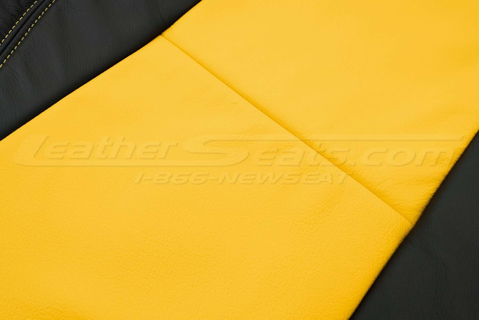 2018-2021 Jeep Wrangler Upholstery kit - Black & Velocity Yellow - Insert close-up