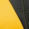 2018-2021 Jeep Wrangler Upholstery kit - Black & Velocity Yellow - Double-stitching close-up
