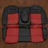 Pontiac G8 Leather Kit - Black & Red - Rear seat upholstery with armrest