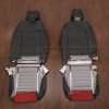 10-14 Ford Mustang Upholstery Kit - Black & Red - Back view of front seats