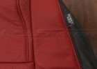 10-14 Ford Mustang Upholstery Kit - Black & Red - Double-stitching with airbag tag