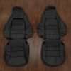 Chevrolet Corvette Leather Kit - Black - Front seat upholstery