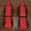 Chevrolet Camaro Leather Kit - Black & Bright Red - Front Seat Upholstery