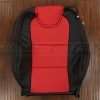 Chevrolet Camaro Leather Kit - Black & Bright Red - Front backrest