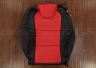 Chevrolet Camaro Leather Kit - Black & Bright Red - Front backrest