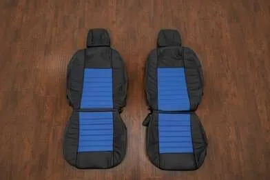 05-09 Ford Mustang Leather Kit - Black & Cobalt - Featured Image