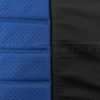 05-09 Ford Mustang Leather Kit - Black & Cobalt - Leather color and texture comparison