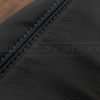 05-09 Ford Mustang Leather Kit - Black & Cobalt - Side double-stitching close-up