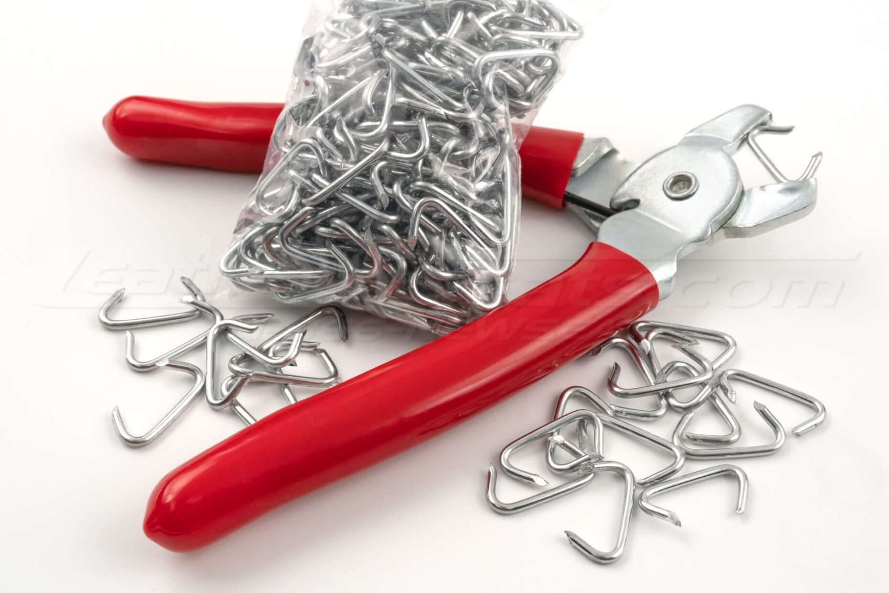 Hog-rings and hog-ring pliers
