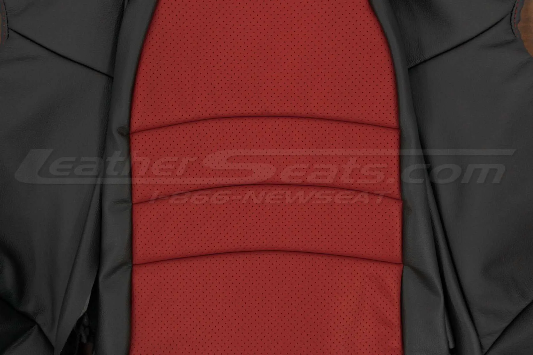 Honda S2000 Roadster Upholstery Kit - Black & Red - Perforated Combo