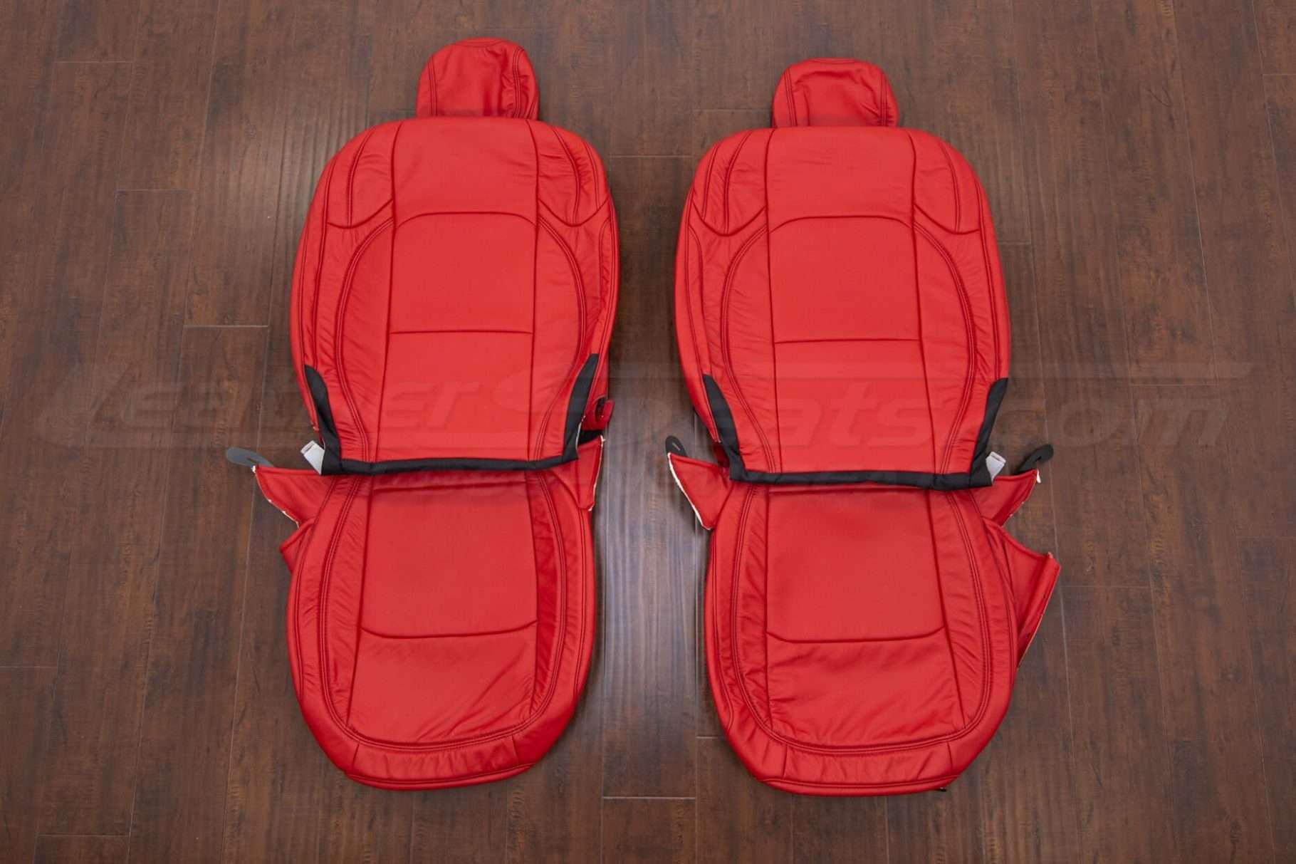 Jeep Wrangler Leather Kit - Bright Red - Front Seat Upholstery