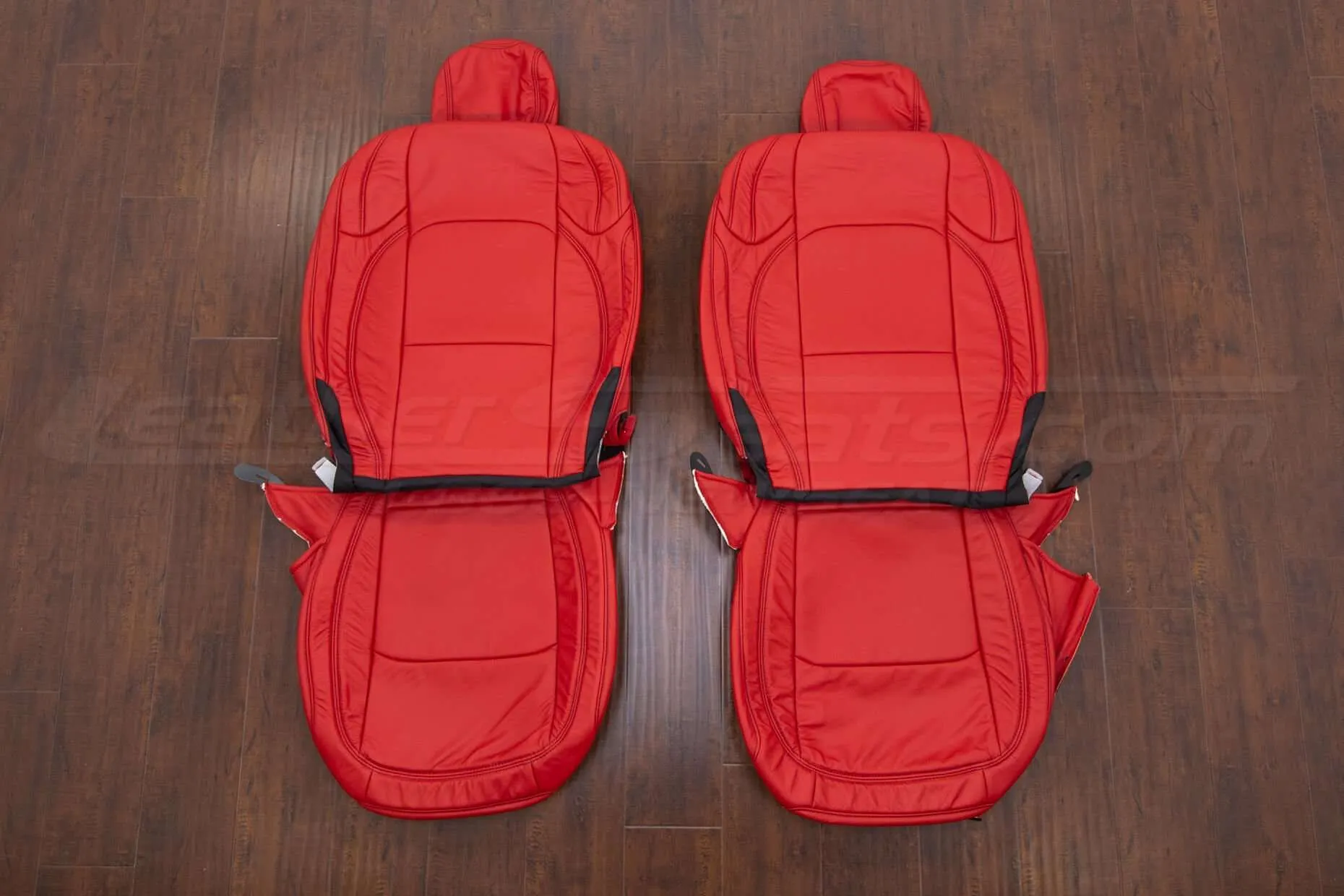Jeep Wrangler Leather Kit - Bright Red - Front Seat Upholstery