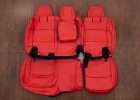 Jeep Wrangler Leather Kit - Bright Red - Rear seat upholstery w/ Armrest
