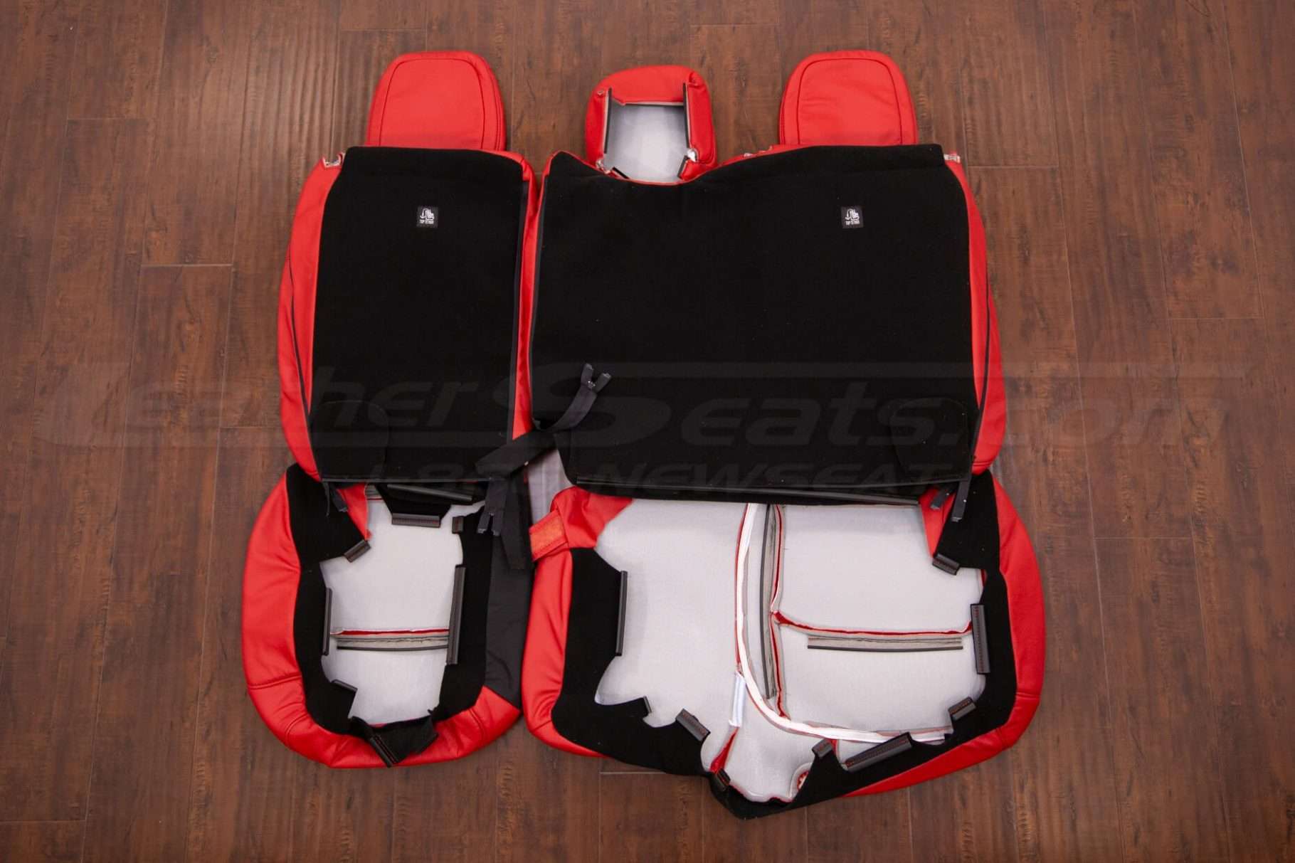 Back view of rear seats