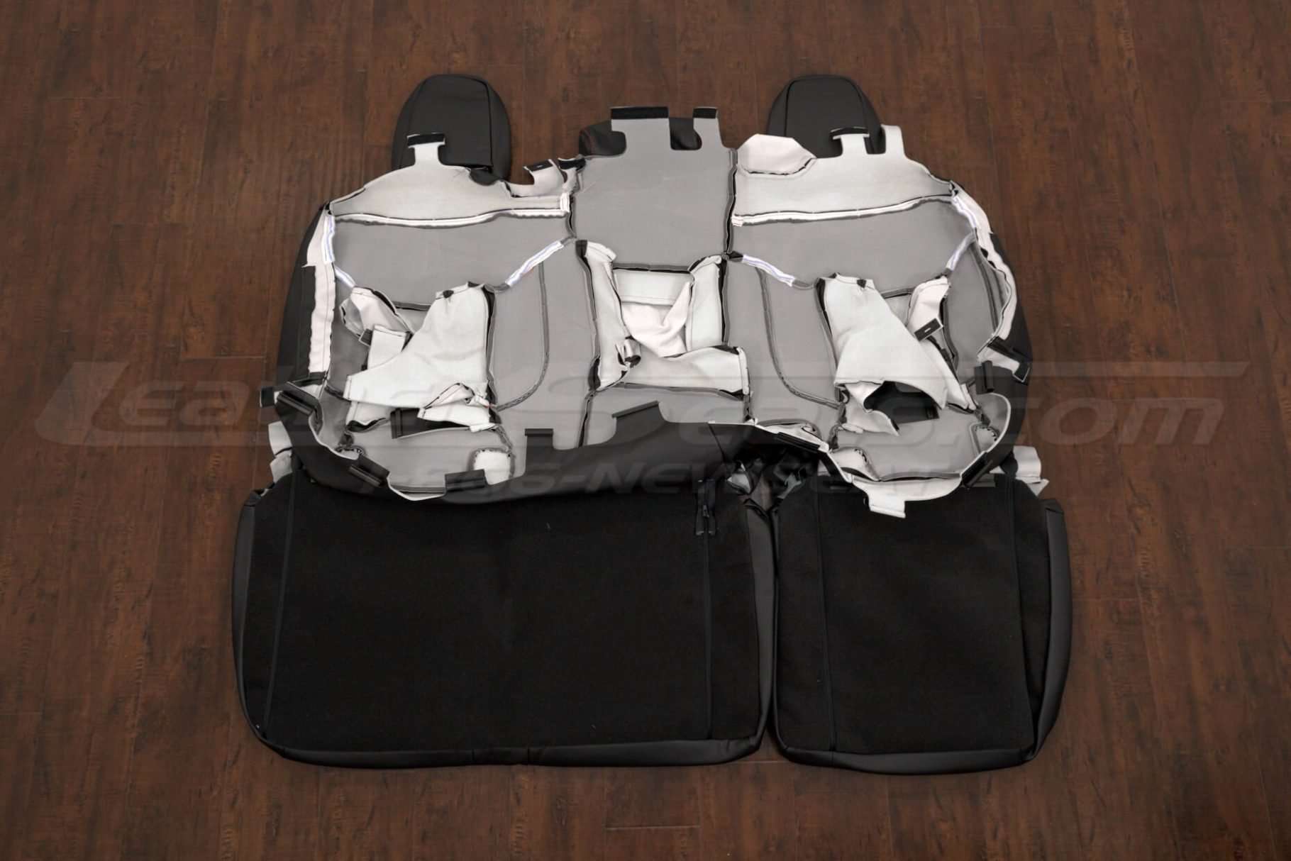 Back view of rear seats