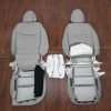 Back view of rear seats and console