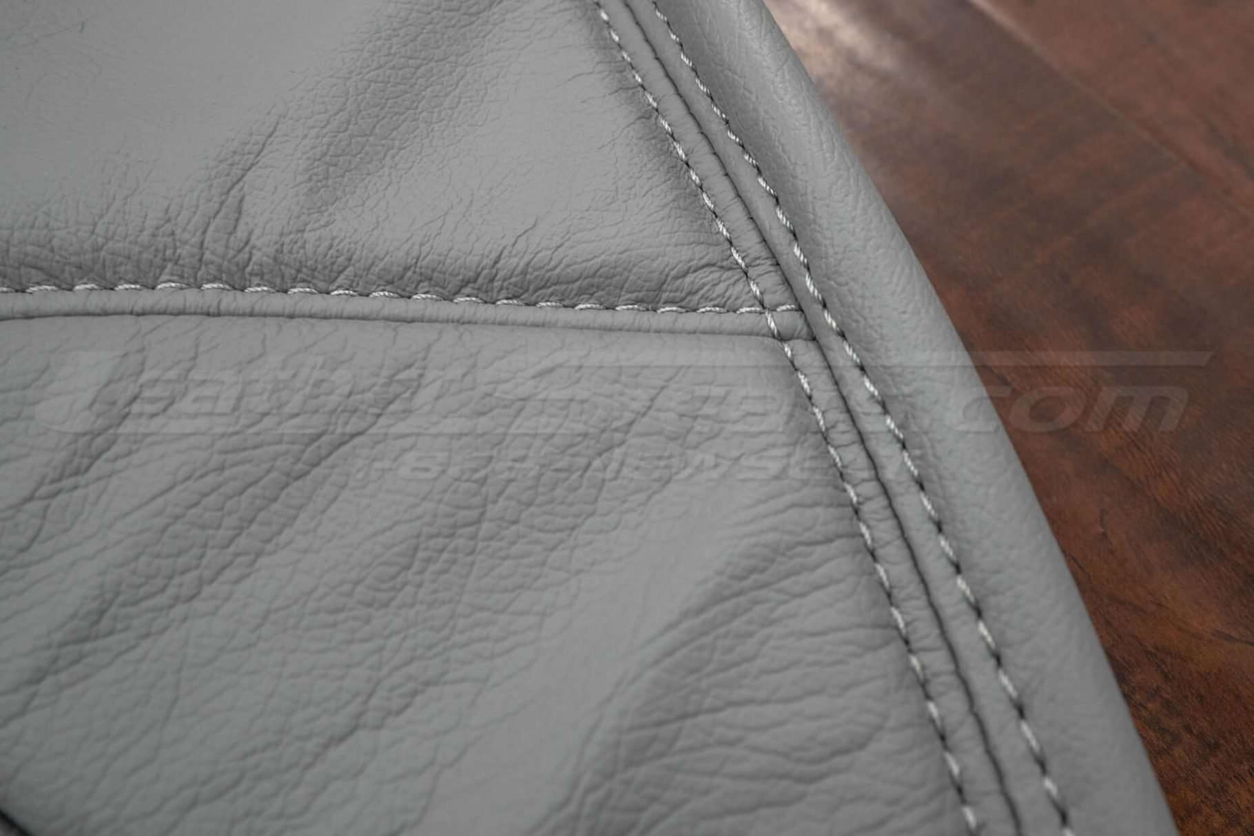 double-stitching close-up