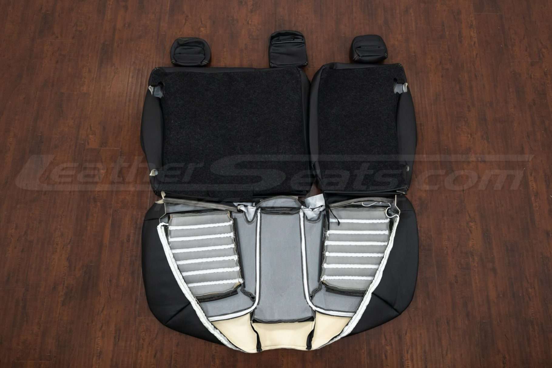 Back view of rear seats