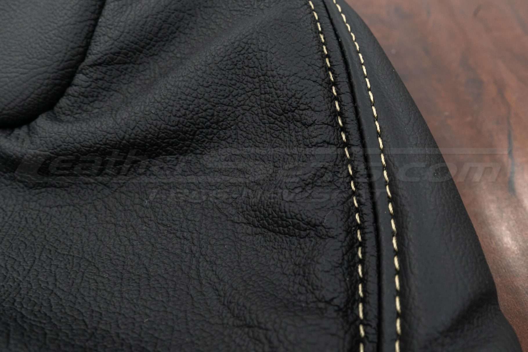 Double-stitching close-up